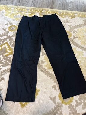 Haggar Black Straight-Leg Dress Pants